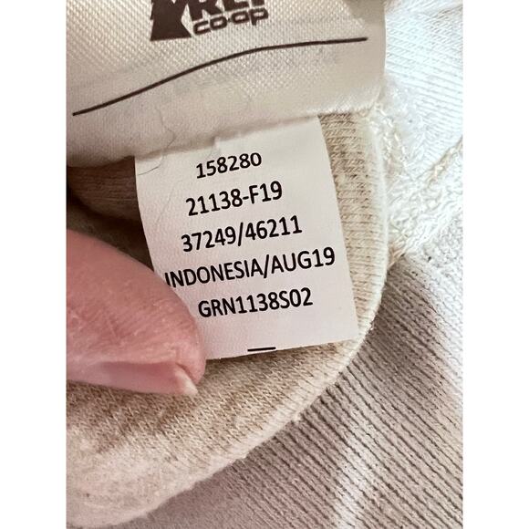REI CO OP mens size L sweatshirt beige crew neck soft casual travel hiking - Picture 7 of 10
